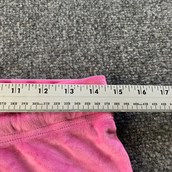 Vintage Y2k Juicy Couture Sleepwear Drawstring Pants Pink Velour Womens Size M - Picture 13 of 14